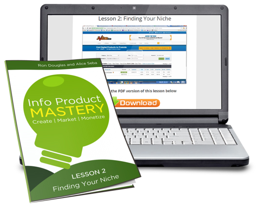 lesson 2 computer cover1 Ron Douglas & Alice Seba – Info Product Mastery - Available now !!!